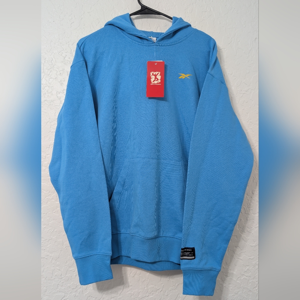 Reebok Human Rights Now! Extra Hoodie Unisex - Size S - Most Extra - Blue